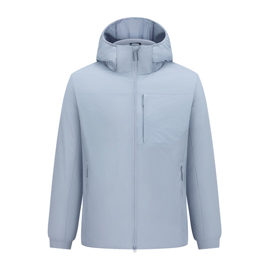 Herren Leichter Kapuzen-Urbanparka mit Zwei-Wege-Reißverschluss und Brusttasche Nord Taschen
