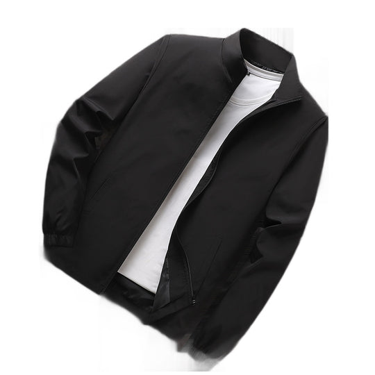 Herren Leichte Windbreaker‑Übergangsjacke mit Stehkragen, elastischen Bündchen und verdecktem Reißverschluss Nord Taschen