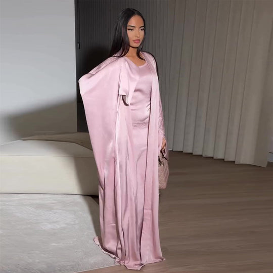 Damen elegante Maxikleid mit weitem Schnitt Nord Taschen
