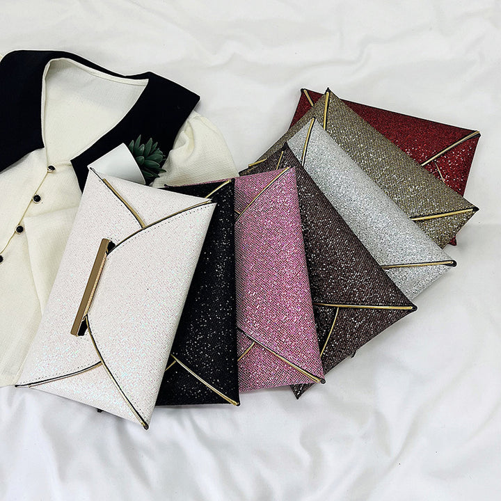 Damen Glamouröse Clutch-Tasche mit funkelndem Strass und eleganten Metallelementen Nord Taschen