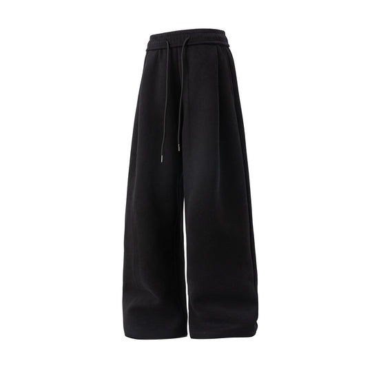 Unisex Weite Lounge‑Hose mit hohem Elastikbund, Kordelzug und extra weitem Palazzoschnitt Nord Taschen