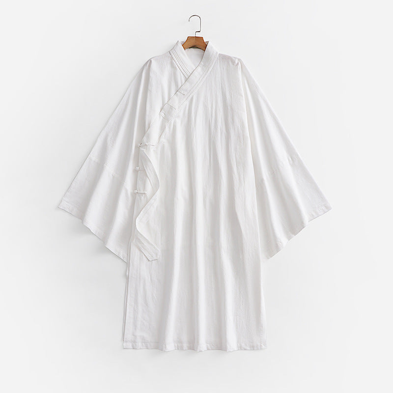 Unisex Oversize Kimono-Mantel mit weitem Ärmel und asymmetrischer Wickelvorderseite Nord Taschen