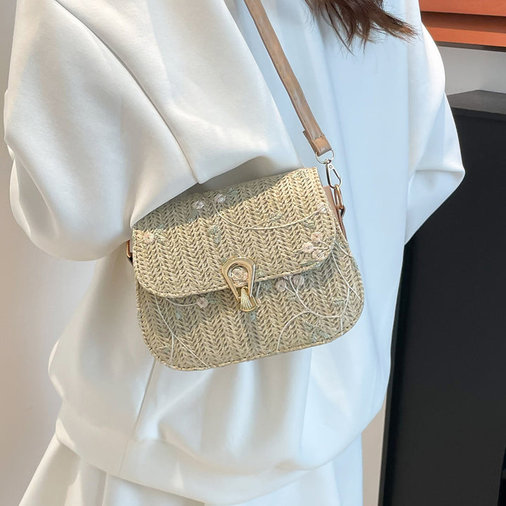 Damen Schultertasche mit kunstvoll gewebtem Design Nord Taschen