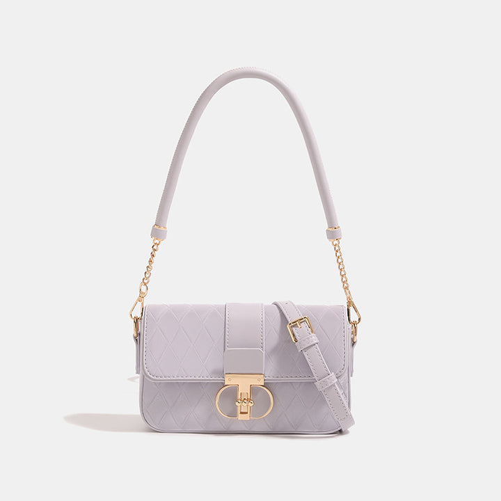Damen Umhängetasche mit eleganter Steppung und fein gearbeiteten Metallakzenten Nord Taschen