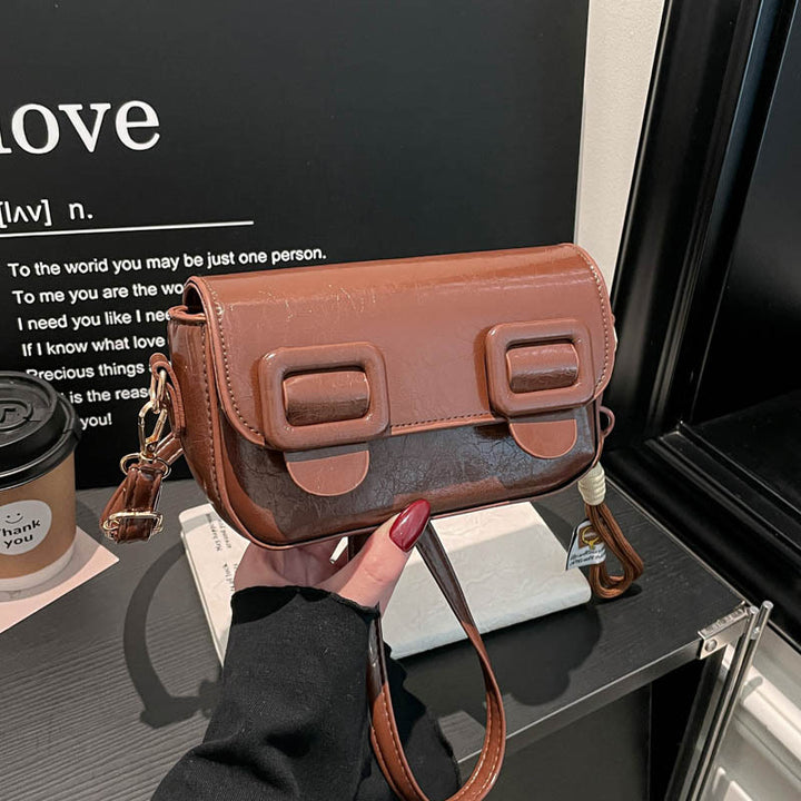Damen Umhängetasche mit kreativem Verschluss Nord Taschen