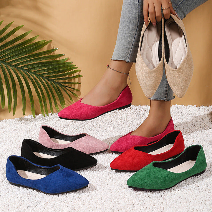 Damen Elegante Ballerinas mit flexiblem Fußbett und spitz zulaufendem Design