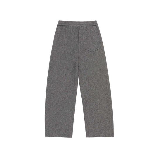 Damen Weite Cropped-Sweathose mit elastischem Bund und Abgesteppter Mittelnaht Nord Taschen