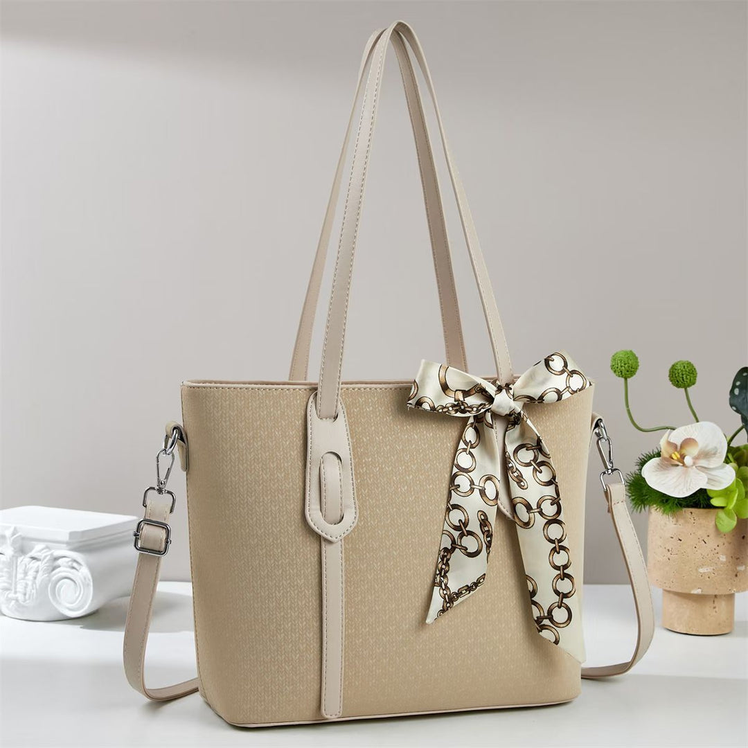 Damen Shopper-Tasche mit modischem Seidenband Nord Taschen