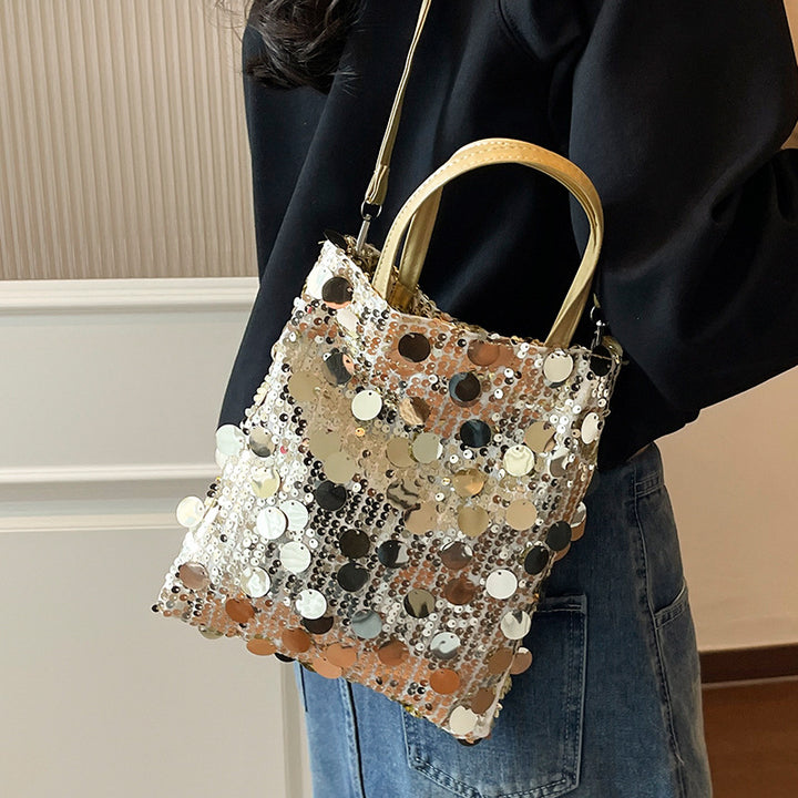 Damen Glitzernde Tasche mit verstellbarem Schulterriemen Nord Taschen