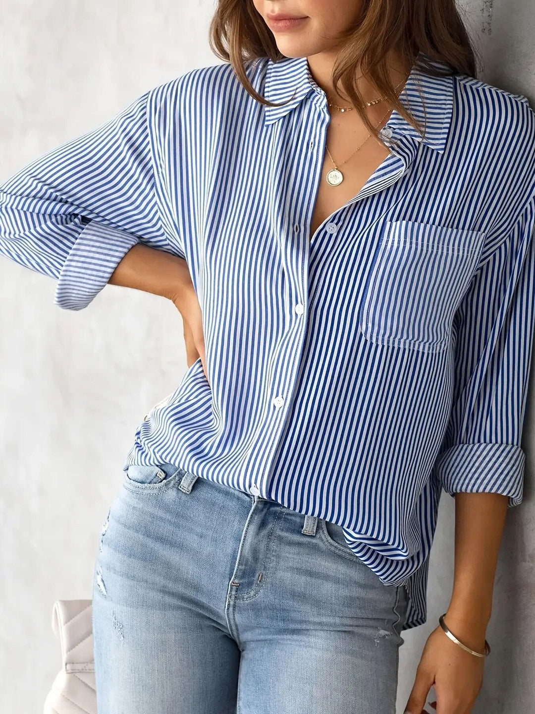 Damen lässige Hemdbluse