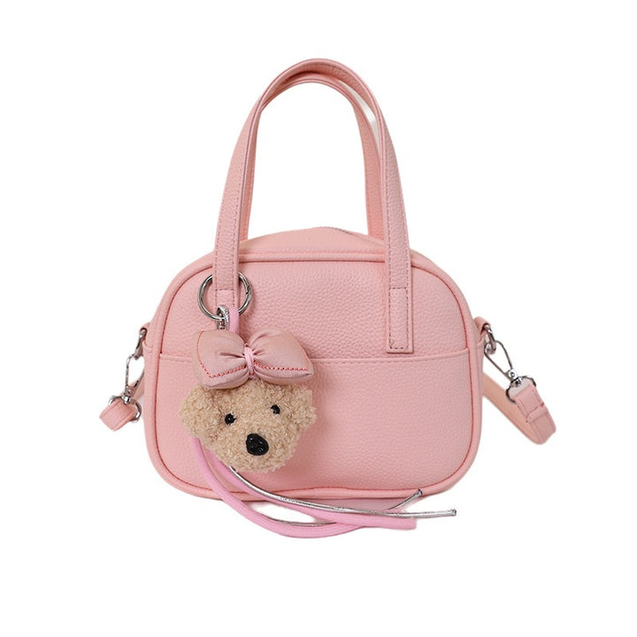 Damen Mini-Handtasche mit verspieltem Tieranhänger Nord Taschen