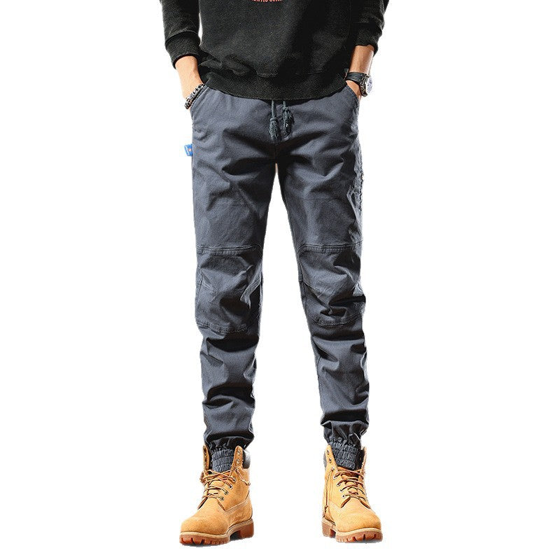 Herren Cargo-Joggerhose mit Knieeinsatz, Multifachtaschen und elastischem Saum Nord Taschen