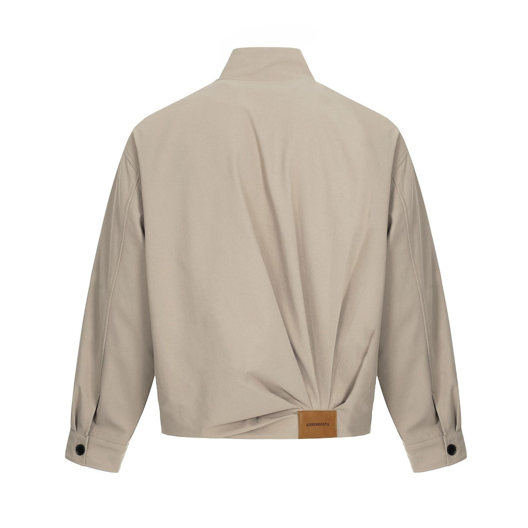 Herren Leichter Windbreaker‑Blouson mit Funnelkragen und verdeckten Reißverschlüssen Nord Taschen