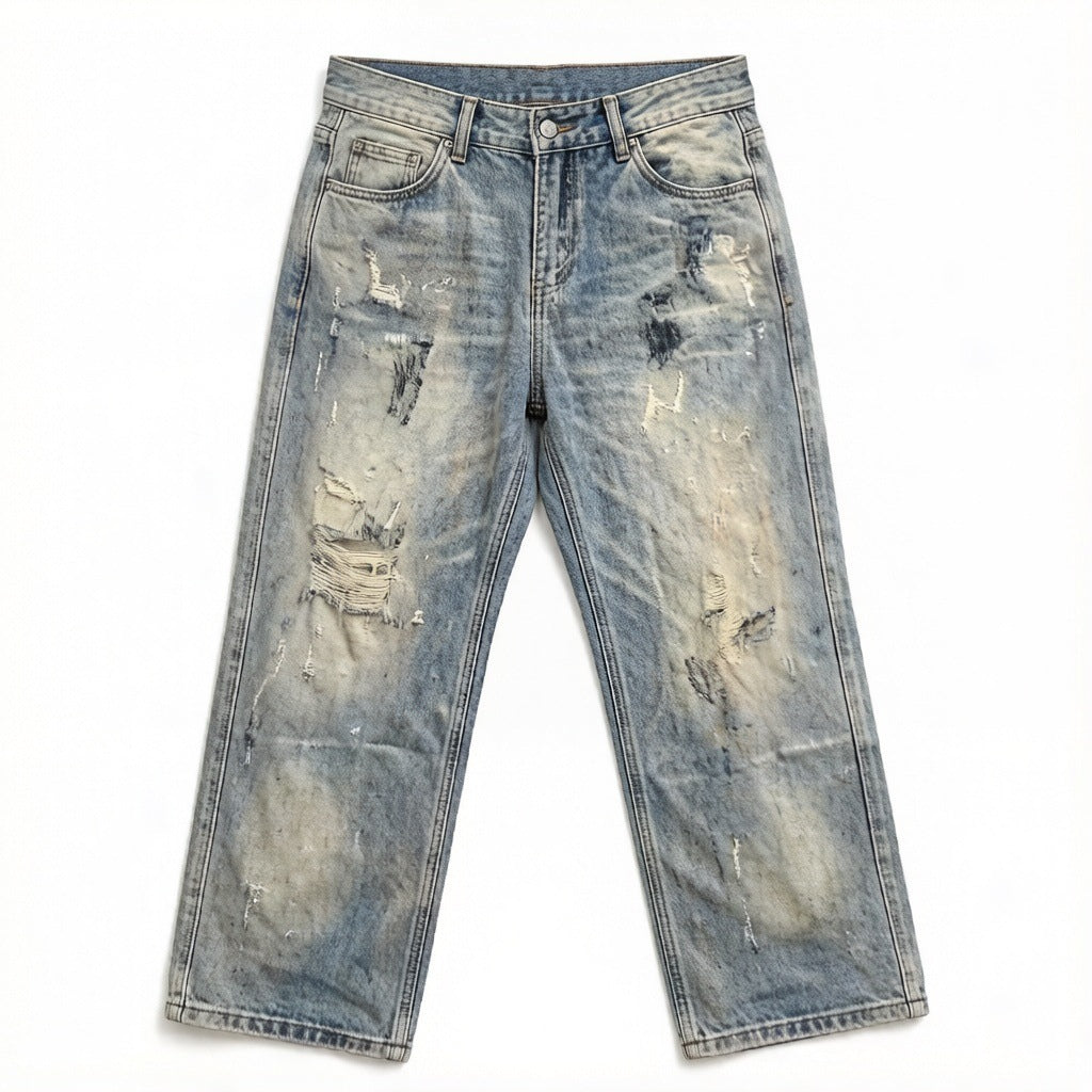 Herren Bequeme Oversized-Jeans Nord Taschen