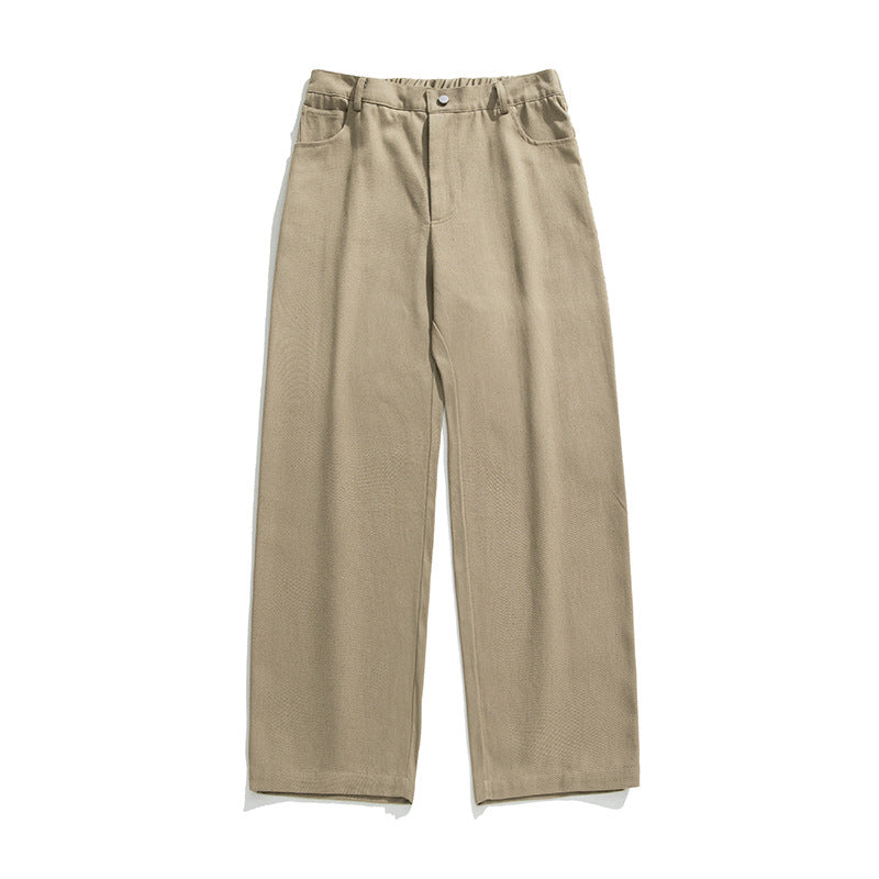 Damen Weite High‑Waist Twill-Hose mit Relaxed Fit und Bundfalten Nord Taschen
