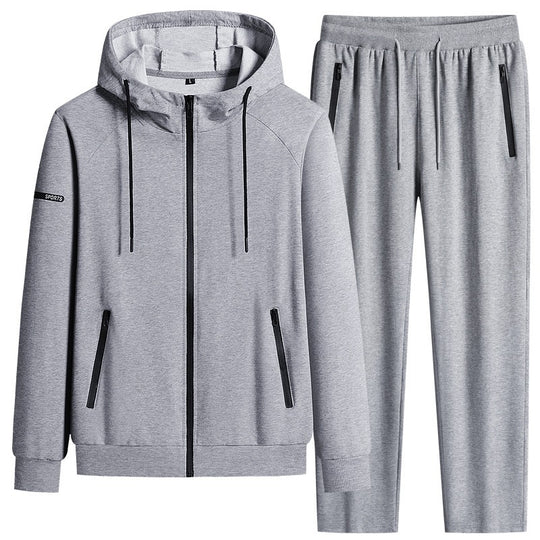 Herren Sportlicher Softshell-Trainingsanzug-Set mit fleecegefütterter Jacke und tapered Jogginghose Nord Taschen