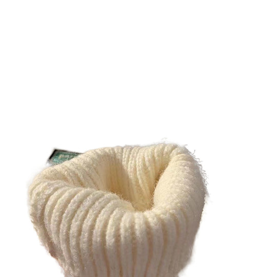 Unisex Oversized Lagenlook-Strickpullover mit kontrastiertem Innenkragen und geripptem Saum Nord Taschen
