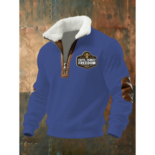 Herren Klassischer Kapuzenpullover mit Fleece-Detail Nord Taschen