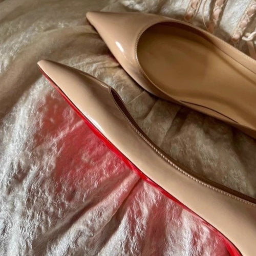 Damen spitze Ballerinas mit moderner Silhouette