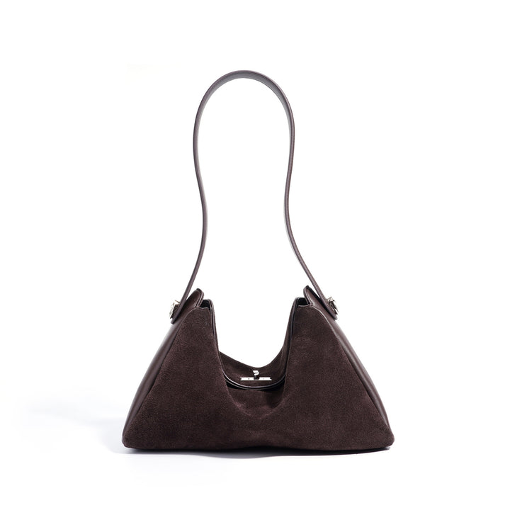 Damen Schultertasche aus weichem Wildleder Nord Taschen