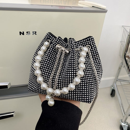 Damen modische Beuteltasche mit Perlenverzierung Nord Taschen