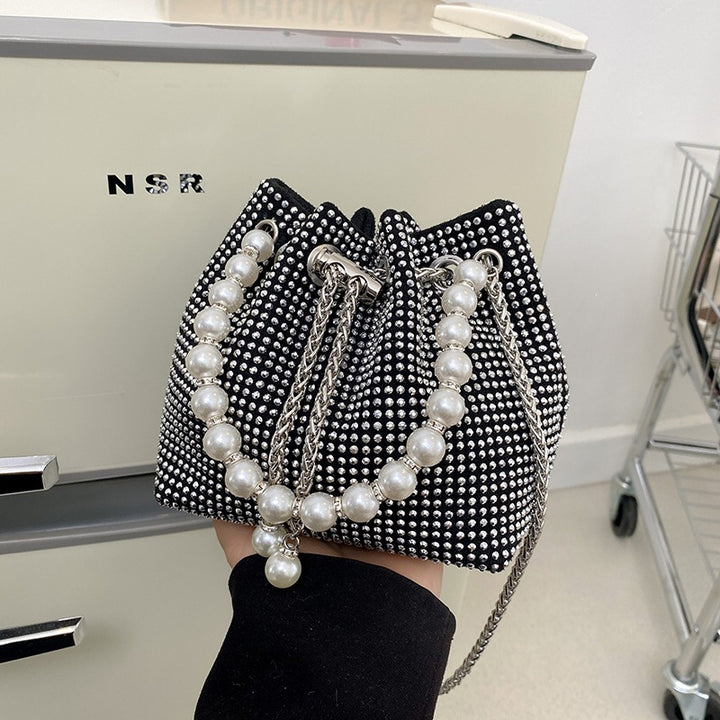 Damen modische Beuteltasche mit Perlenverzierung Nord Taschen