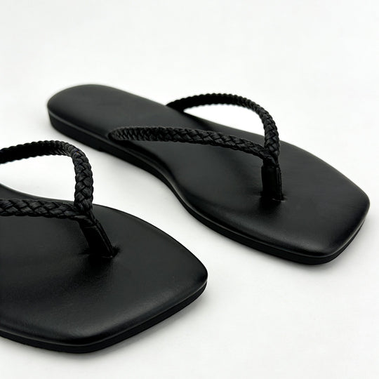 Damen Minimalistische Zehentrenner-Sandalen mit ergonomischem Design