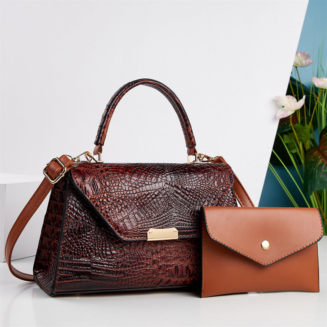 Damen Handtasche mit elegantem Krokodillederdesign Nord Taschen