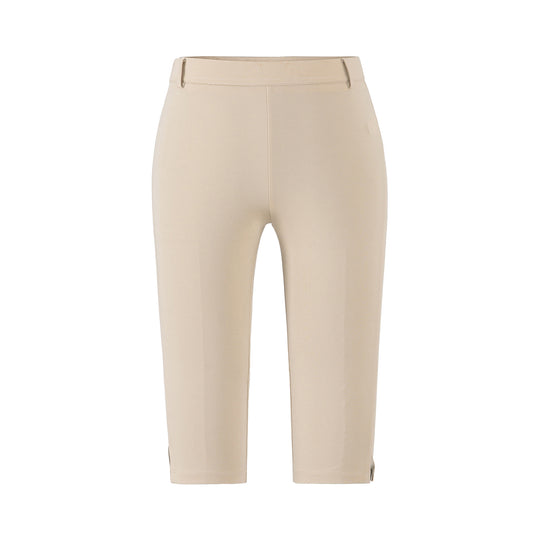 Damen Capri-Stretchhose mit hohem Bund, schmaler Silhouette und Bein-Schlitz Nord Taschen