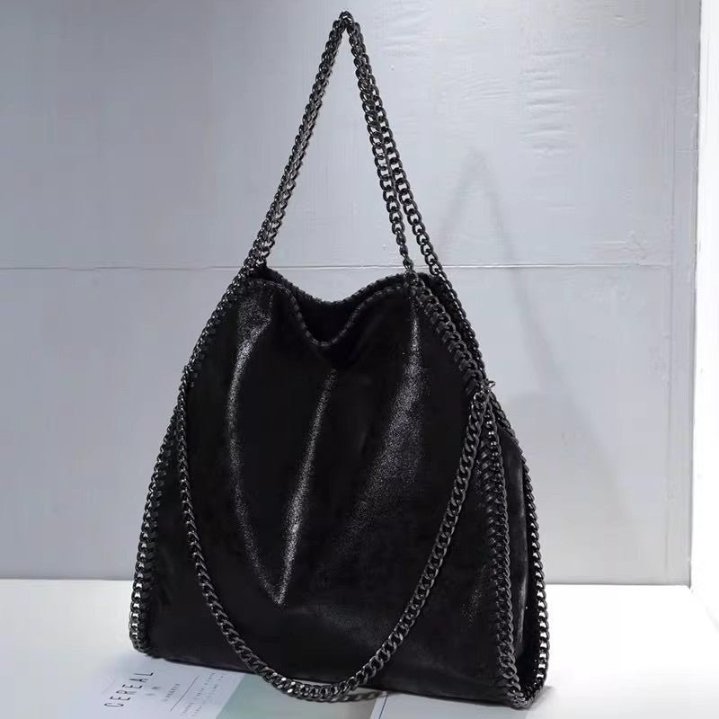 Damen Hobo-Tasche mit geflochtenen Details und luxuriösem Kettenakzent Nord Taschen