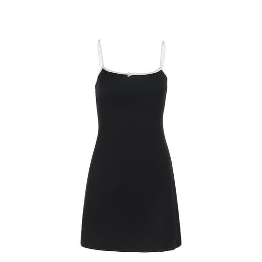 Damen lässiges Sommerkleid mit verstellbaren Spaghettiträgern Nord Taschen