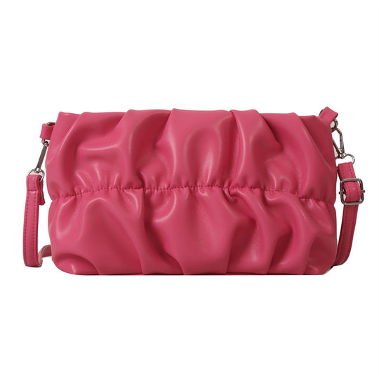 Damen trendige Clutch-Tasche mit Raffungen Nord Taschen