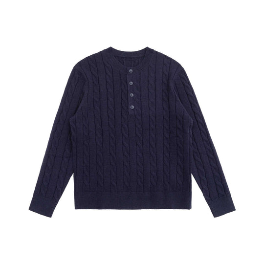 Damen Strick-Cardigan mit Zopfmuster und Rundhalsausschnitt Nord Taschen