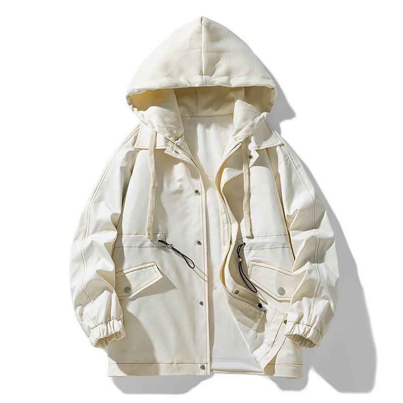 Herren Utility-Fieldjacke mit Kontrastkapuze, verstellbarem Saum und großen Pattentaschen Nord Taschen