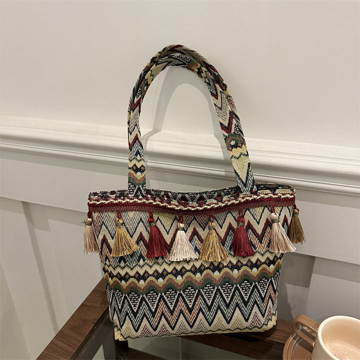 Damen modische Tragetasche mit einzigartigem ethnischen Design Nord Taschen