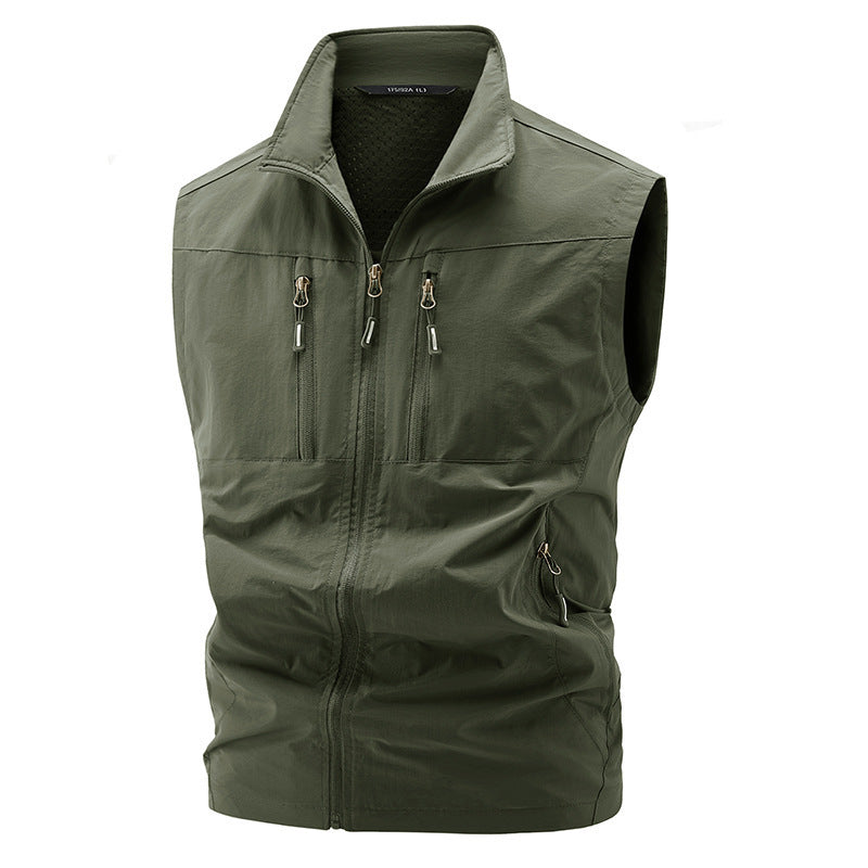 Herren Leichte Outdoor-Weste mit praktischen Taschen Nord Taschen