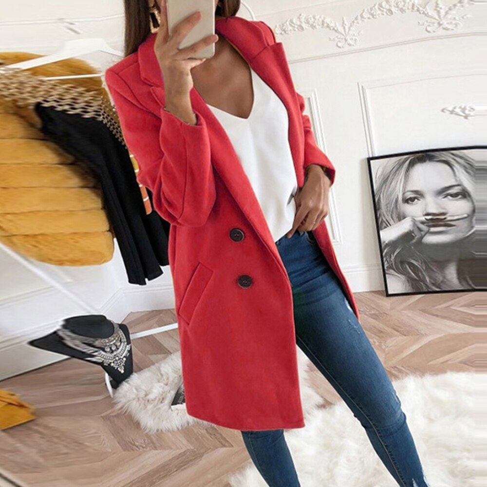Damen Eleganter Oversize-Blazer Nord Taschen