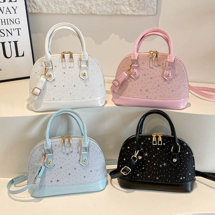 Damen Designer Handtasche mit funkelndem Sternenmotiv Nord Taschen