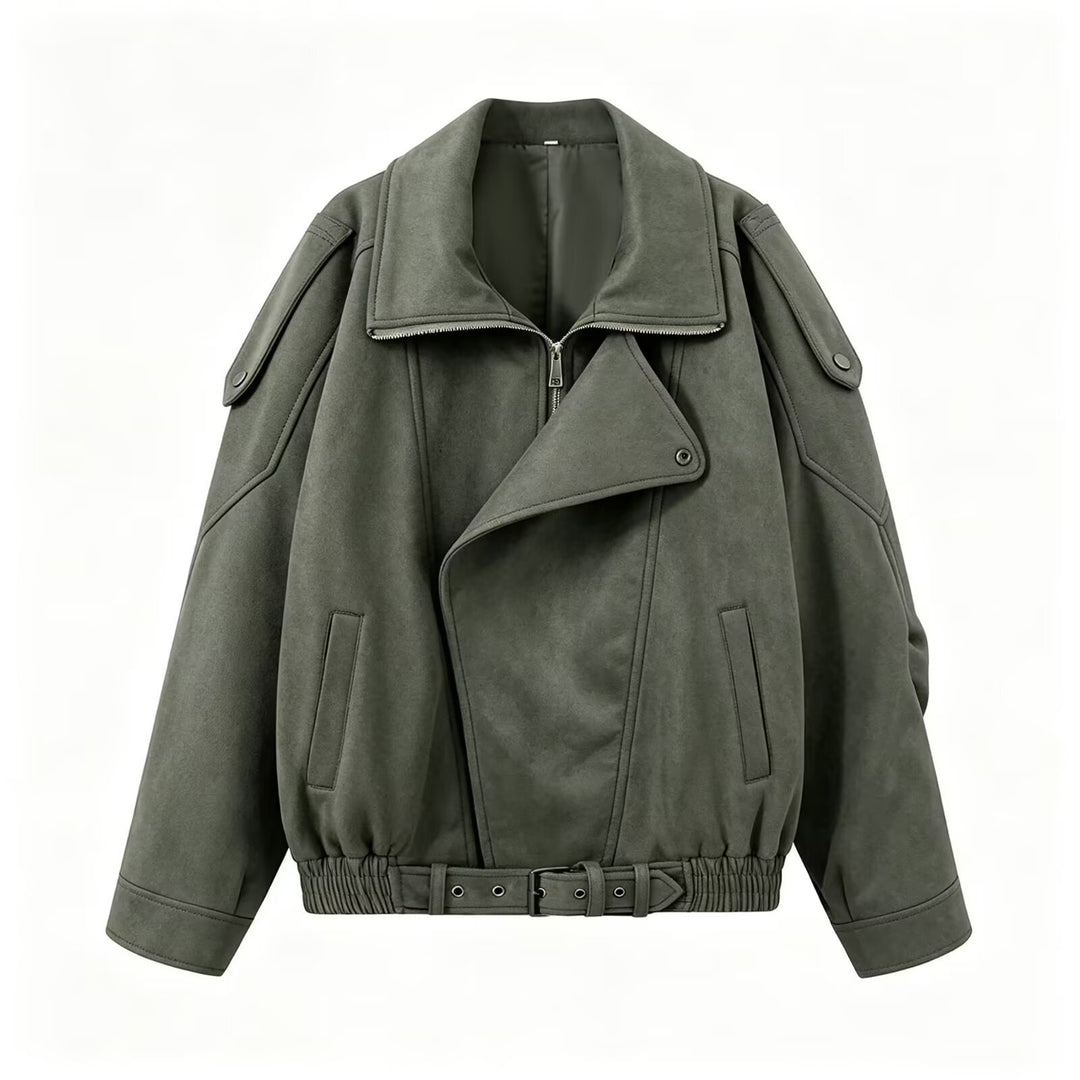 Damen Leichte wattierte Windjacke mit Stehkragen und Polka‑Dot‑Print Nord Taschen