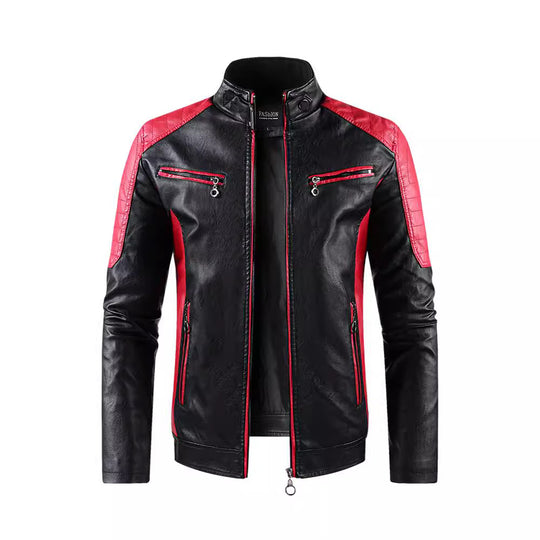 Herren Modische Bikerjacke Nord Taschen