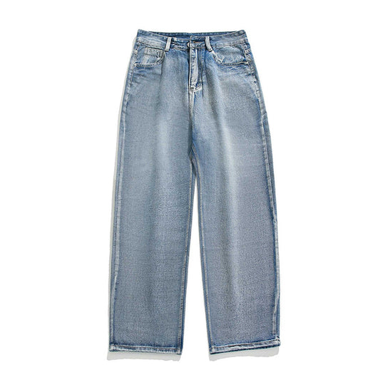 Damen Hochgeschnittene Cropped-Denimhose mit tapered Bein und rohem Saum Nord Taschen