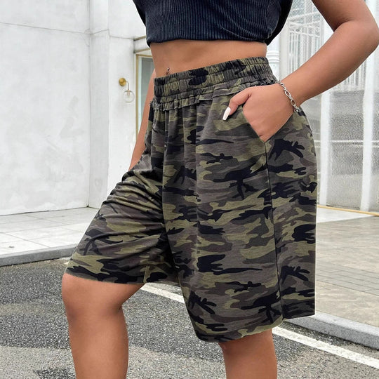 Damen Freizeithosen im modernen Camouflage-Design