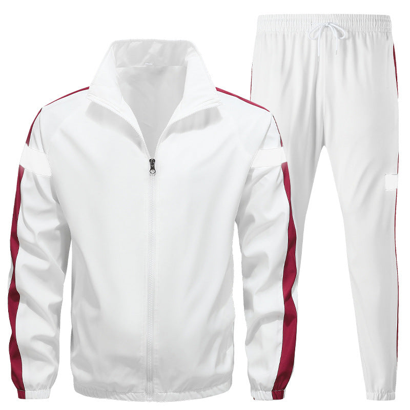 Herren Sportliches Trainingsanzug-Set mit Reißverschlussjacke, Jogginghose und reflektierenden Einsätzen Nord Taschen