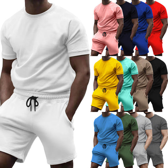 Herren Sportkombination mit kurzärmligem Oberteil und bequemen Shorts