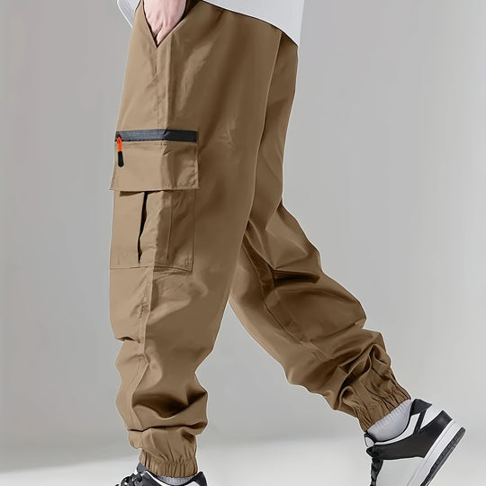 Herren Cargo-Jogginghose im Utility‑Style mit versiegelter Reißverschlusstasche & elastischen Beinbündchen Nord Taschen