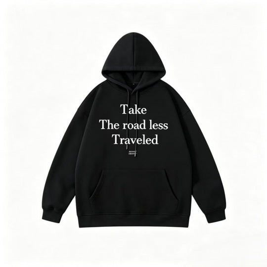 Unisex Oversize-Kapuzenpullover mit Statement-Print und Kängurutasche Nord Taschen