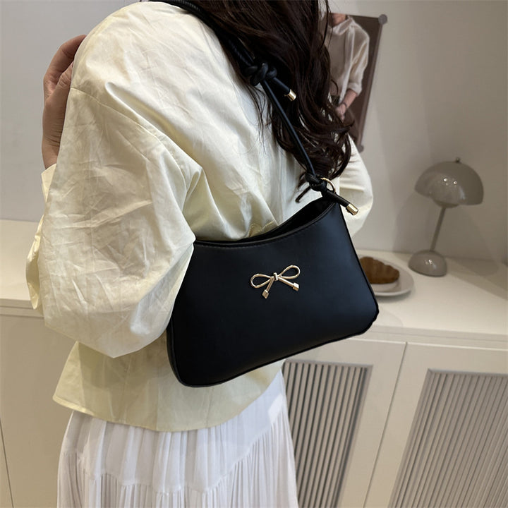 Damen elegante Umhängetasche mit verspieltem Schleifendetail Nord Taschen