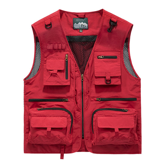 Herren Multifunktionale Anglerweste Nord Taschen 1788278683
