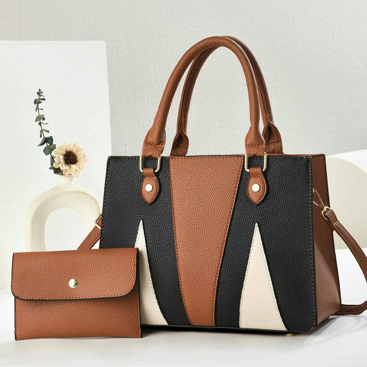 Damen modische Handtasche im modernen Design mit abnehmbarer Mini-Clutch Nord Taschen