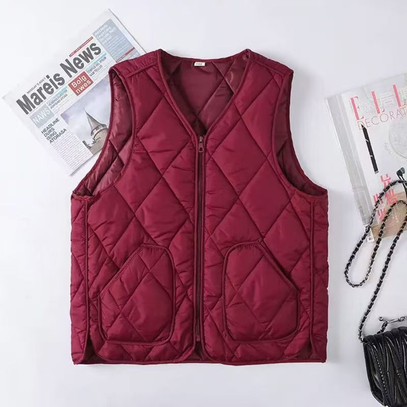 Damen Modische Steppweste Nord Taschen